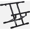 Heavy-duty adjustable tilt-back stand for combo guitar amps.
