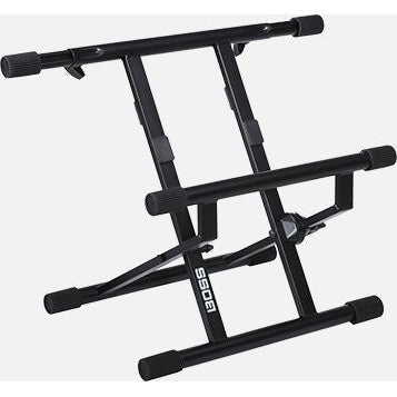 Heavy-duty adjustable tilt-back stand for combo guitar amps.