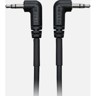 MIDI cable with right-angle 3.5mm TRS connectors, 1 ft./30 cm length. Also available in 2 ft./60 cm (BCC-2-3535) length.