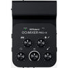 Portable audio mixer for creating professional-sounding music videos, livestreams, and podcasts with mobile devices.