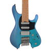 Ibanez Q547 BMM Premium 7 String Electric Guitar w/ Bag in Blue Chameleon Metallic Matte