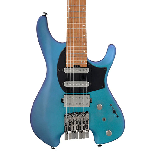 Ibanez Q547 BMM Premium 7 String Electric Guitar w/ Bag in Blue Chameleon Metallic Matte