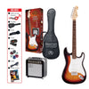 SX 4/4 Size Electric Guitar Kit in Sunburst