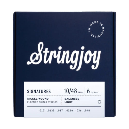Stringjoy Signatures Balanced Light Gauge (10-48) Nickel Wound Electric Guitar Strings