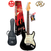 SX VES62HB HSS Electric Guitar Kit in Black