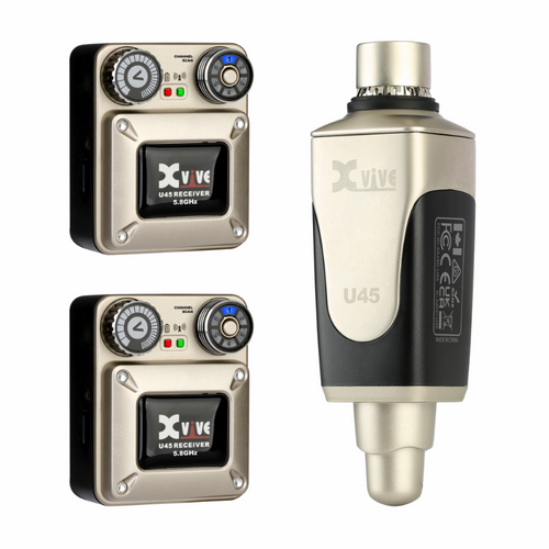 Xvive U45T9 Complete 5.8 GHz In Ear Monitor System + T9 In-Ears