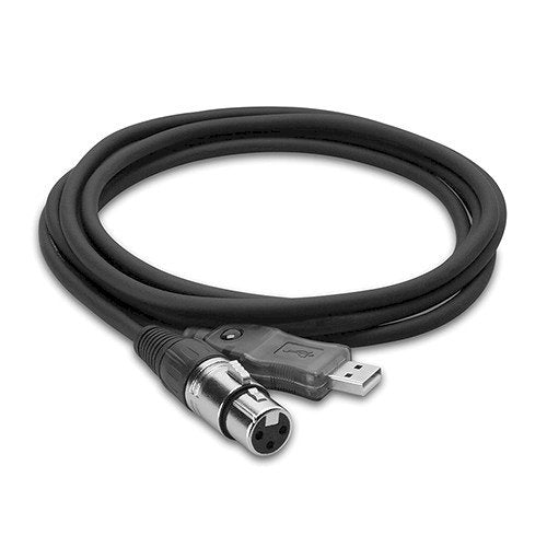 Hosa Technology Tracklink Microphone XLR Female to USB Interface Cable (25cm)
