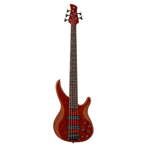 Yamaha TRBX605FM 5 String Bass Guitar in Caramel Brown