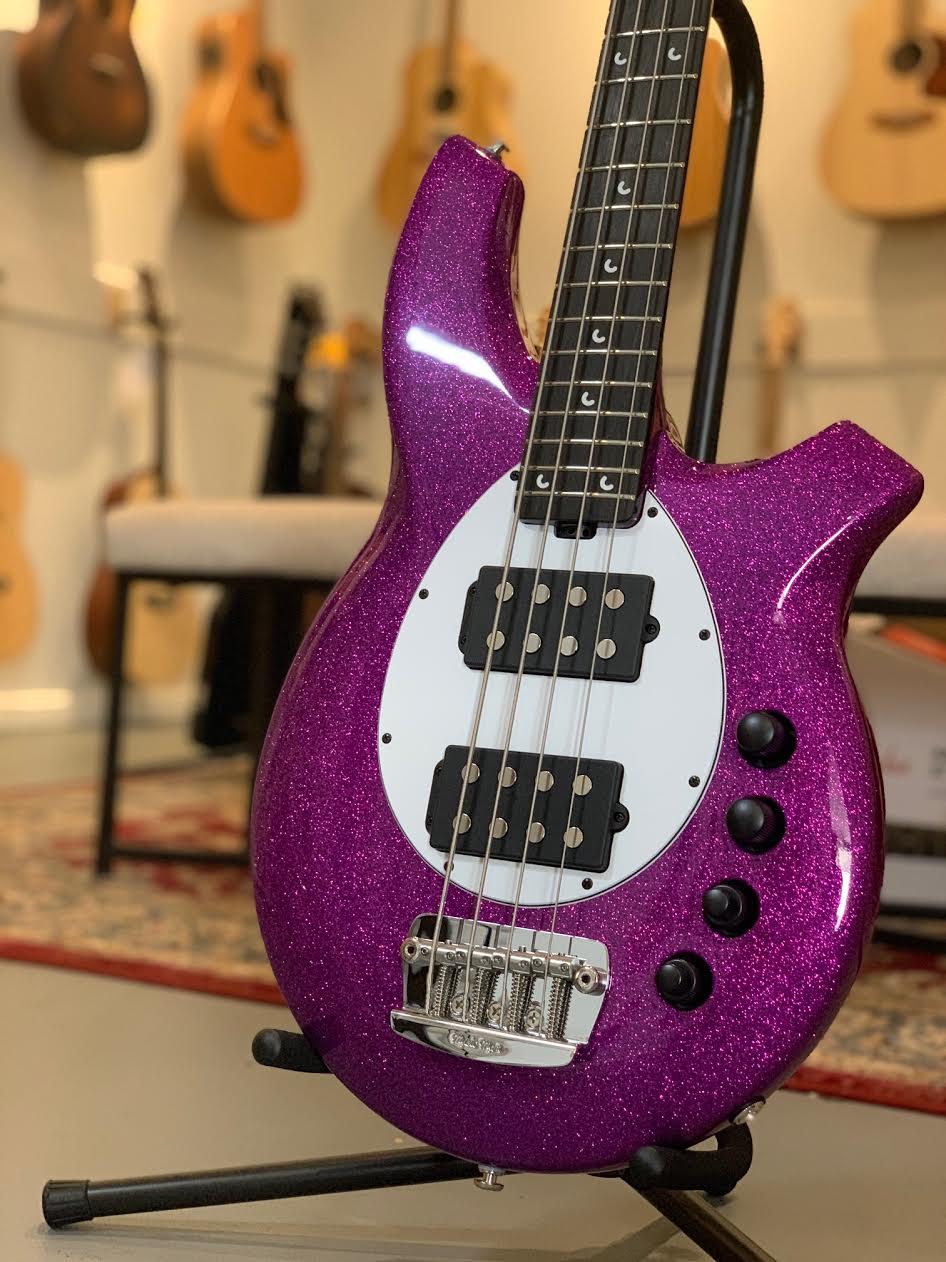 Ernie Ball Music Man Bongo 4 Fuschia Sparkle