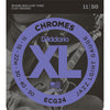 D'Addario ECG24 Chromes Flat Wound Electric Guitar Strings Jazz Light 11-50