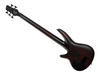 Ibanez SRF705 Portamento Fretless 5 String Bass Guitar In Brown Burst Flat