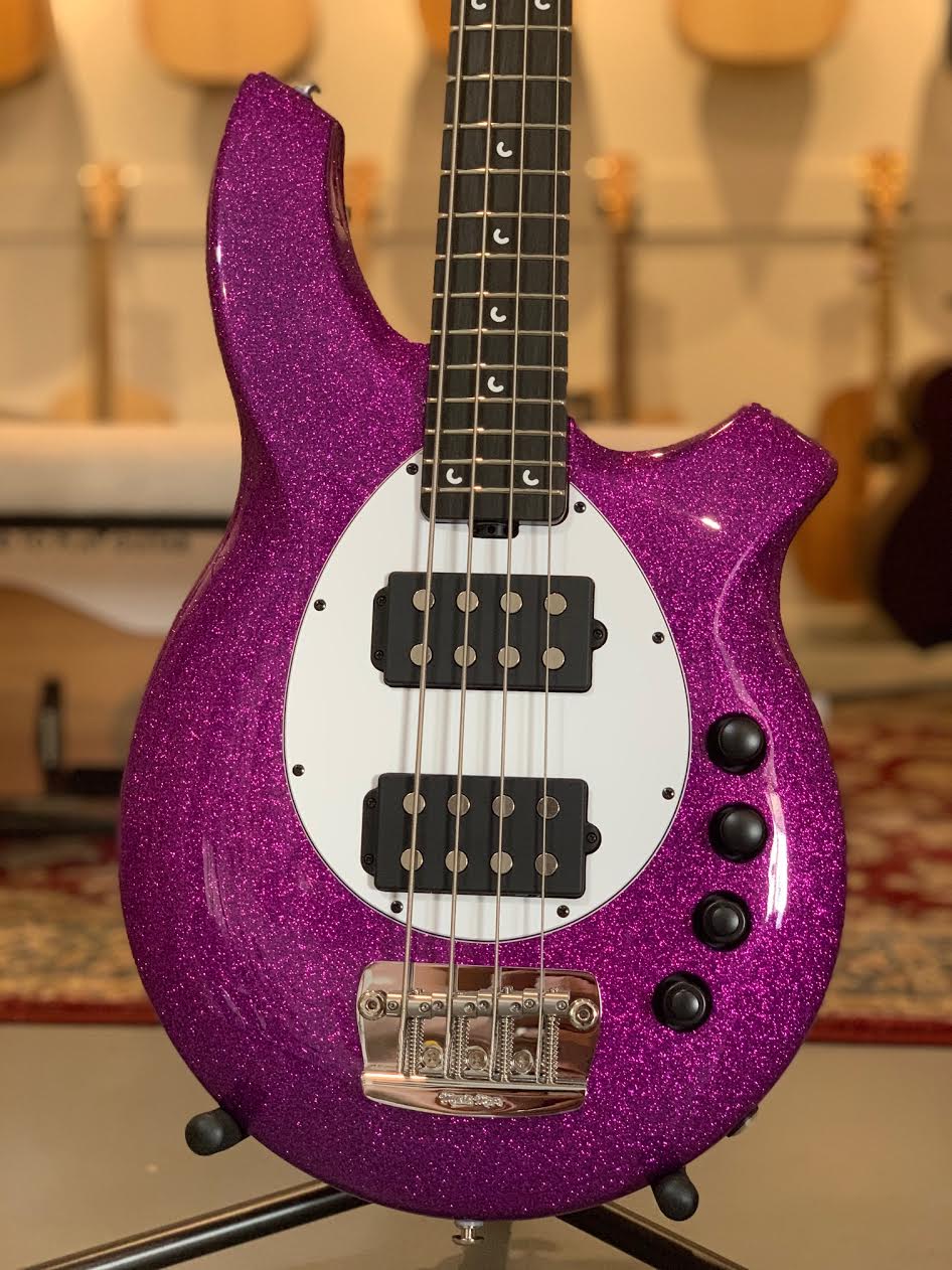 Ernie Ball Music Man Bongo 4 Fuschia Sparkle