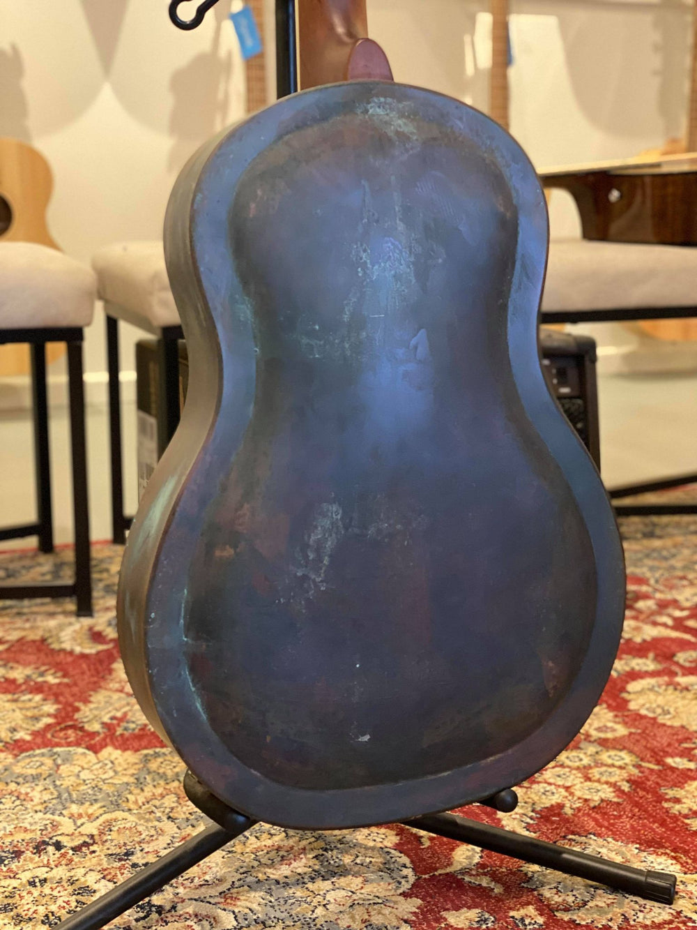 Bourbon Street Bell Brass Resonator Copper Rust