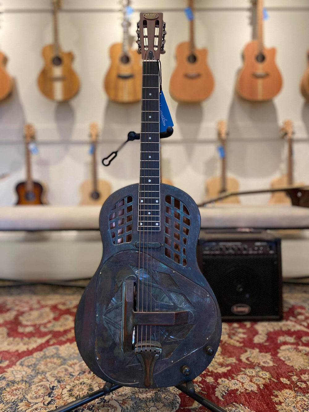 Bourbon Street Bell Brass Resonator Copper Rust