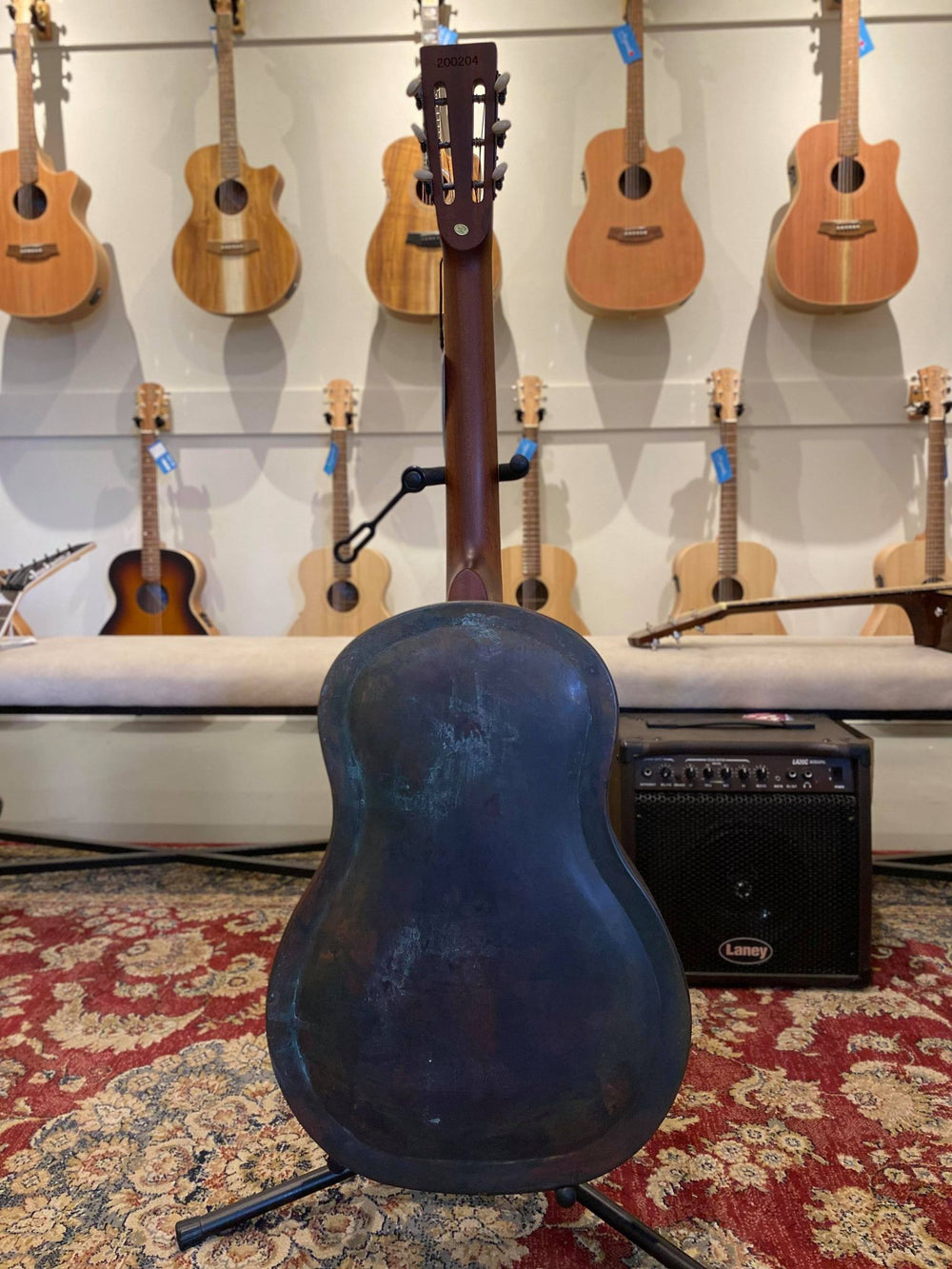 Bourbon Street Bell Brass Resonator Copper Rust