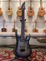 Ibanez RGD71ALPA CKF 7-String Electric Guitar In Charcoal Burst Black Stained Flat