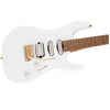 Charvel Pro-Mod DK24 HSS 2PT CM Caramelized Maple Fingerboard Electric Guitar in Snow White