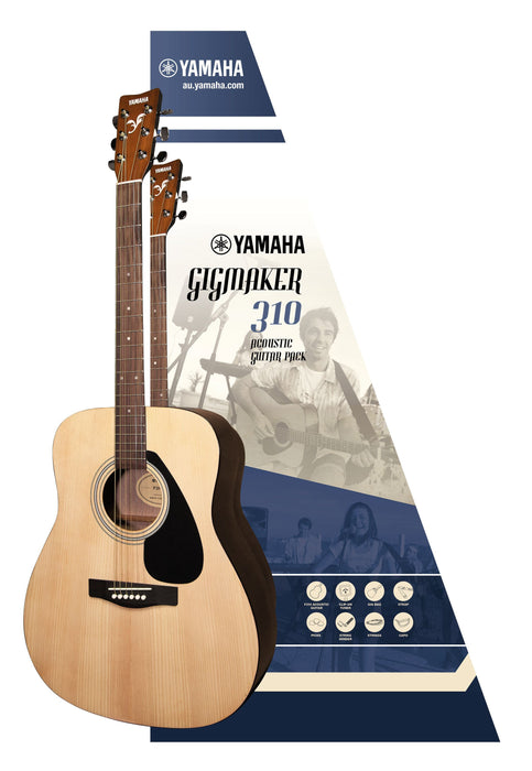 Yamaha Gigmaker F310 Value Added Acoustic Guitar Pack - Natural