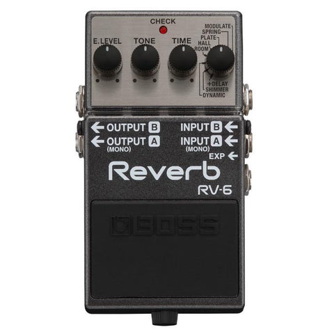 Boss RV-6 Reverb Pedal, Boss, Haworth Music