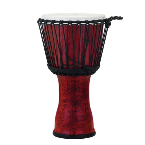 Pearl 10″ Synthetic Shell Djembe Rope Tuned In Molten Scarlet (PBJVR-10-699)