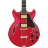 Ibanez AMH90 CRF Electric Guitar In Cherry Red Flat
