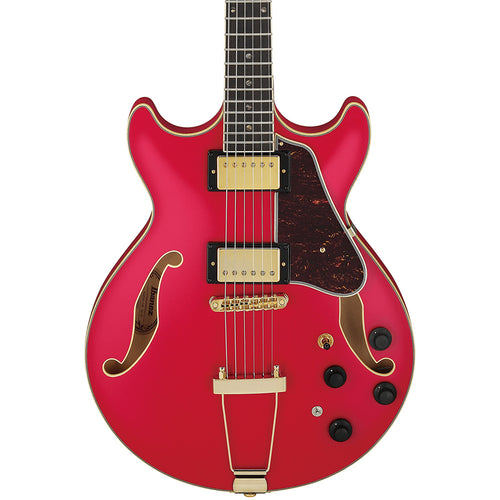 Ibanez AMH90 CRF Electric Guitar In Cherry Red Flat