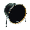 Evans EQ3 Resonant Black Bass Drum Head, No Port, 20 Inch, Evans, Haworth Music