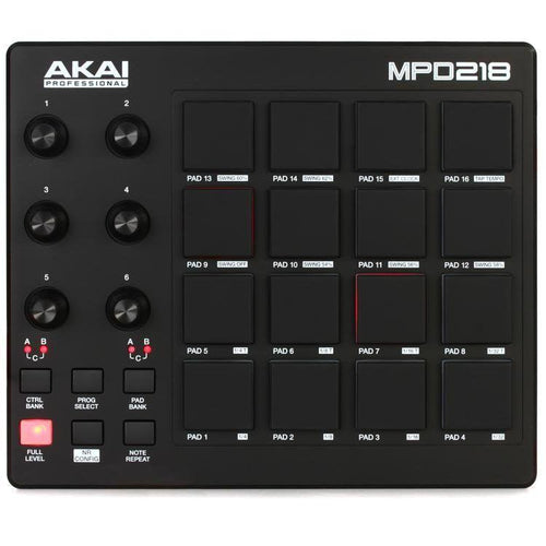 MPD218: 16 Pad Controller, Akai Professional, Haworth Music