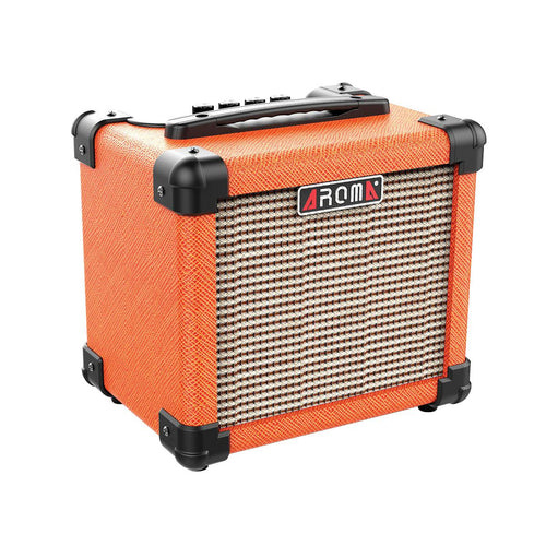 Aroma AG10OR 10W Orange Electric Guitar Portable Amplifier, Aroma, Haworth Music