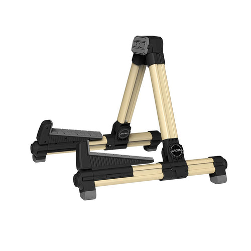 Aroma AGS08 Gold Guitar Stand, Aroma, Haworth Music
