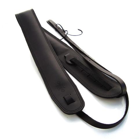 DSL Banjo Strap Genuine Leather 2.5" Black, DSL Straps, Haworth Music