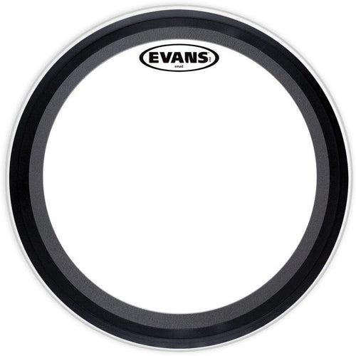 Evans EMAD Clear Bass Drum Head, 24 Inch, Evans, Haworth Music