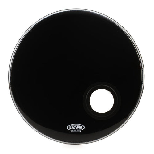 Evans Resonant Black Bass Drum Head, 18 Inch, Evans, Haworth Music