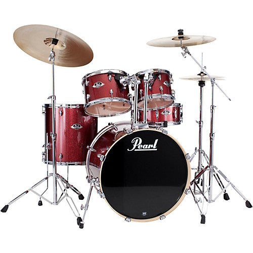 Pearl Export Drum kit 5-pc. 20" Fusion w/hardware - Black Cherry Glitter