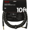 Fender Deluxe Series Instrument Cable, Straight/ Angle 10' in Black Tweed