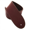 DSL Guitar Strap Leather 3.5" Brown/Brown GEP35 Maroon, DSL Straps, Haworth Music