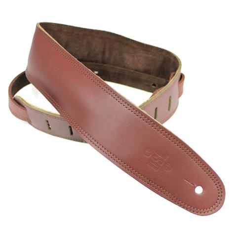 DSL Guitar Strap Leather 2.5" Brown suede backing GES25, DSL Straps, Haworth Music