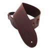 DSL Guitar Strap Leather 3.5" Brown Garment Leather backing GLG35, DSL Straps, Haworth Music