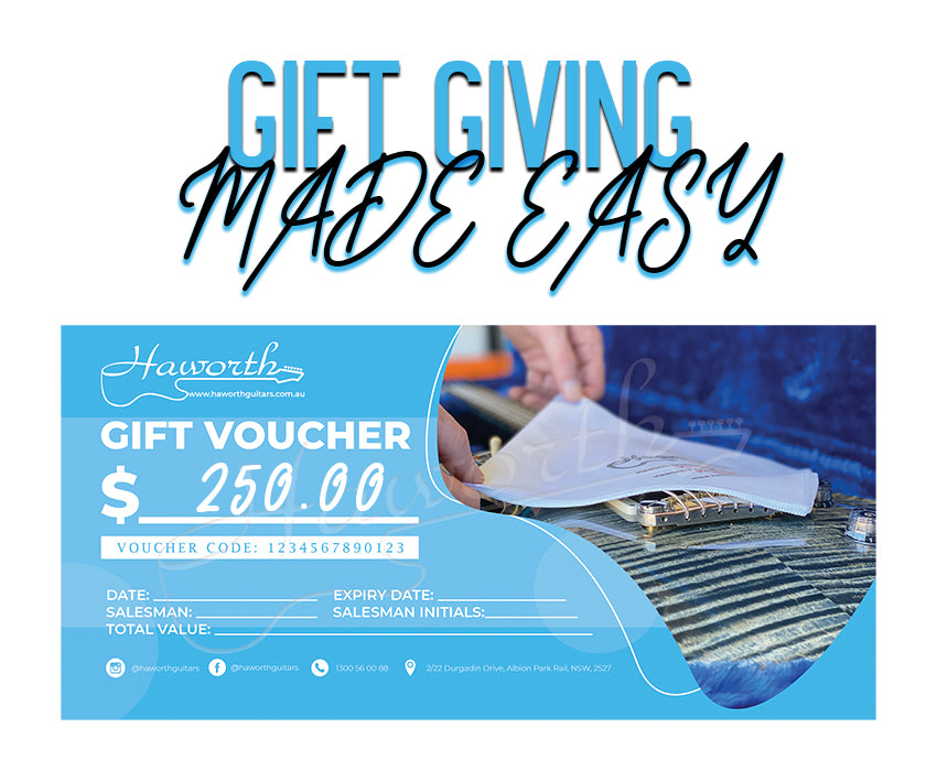 $250 Haworth Guitars Gift Voucher