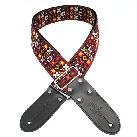 DSL Guitar Strap Jacquard Weave Fire JAC20, DSL Straps, Haworth Music