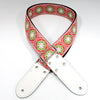 DSL Guitar Strap Jacquard Weave Flower Green JAC20, DSL Straps, Haworth Music