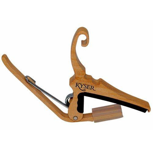 Kyser Quick-Change Acoustic Guitar Capo in Maple Finish, Kyser, Haworth Music
