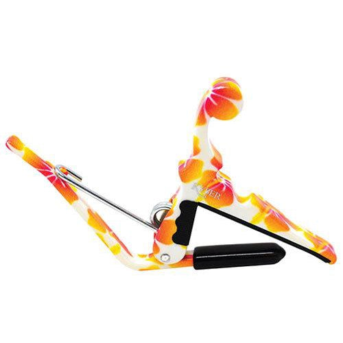 Kyser Quick-Change Ukulele Capo in Pastel Hibiscus Finish, Kyser, Haworth Music