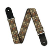 Xtr Woven poly cotton strap - brown pattern, Xtr, Haworth Music