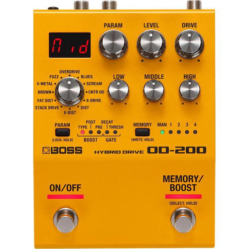 Boss OD-200 Hybrid Drive Pedal, Boss, Haworth Music