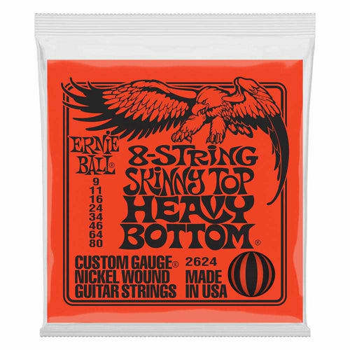 Ernie Ball Skinny Top Heavy Bottom Slinky 8-String Electric Guitar Strings