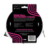 Ernie Ball 6 MetersStraight / Angle Instrument Cable, White