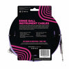 Ernie Ball 7.5 Meter Braided Straight / Angle Instrument Cable, Purple
