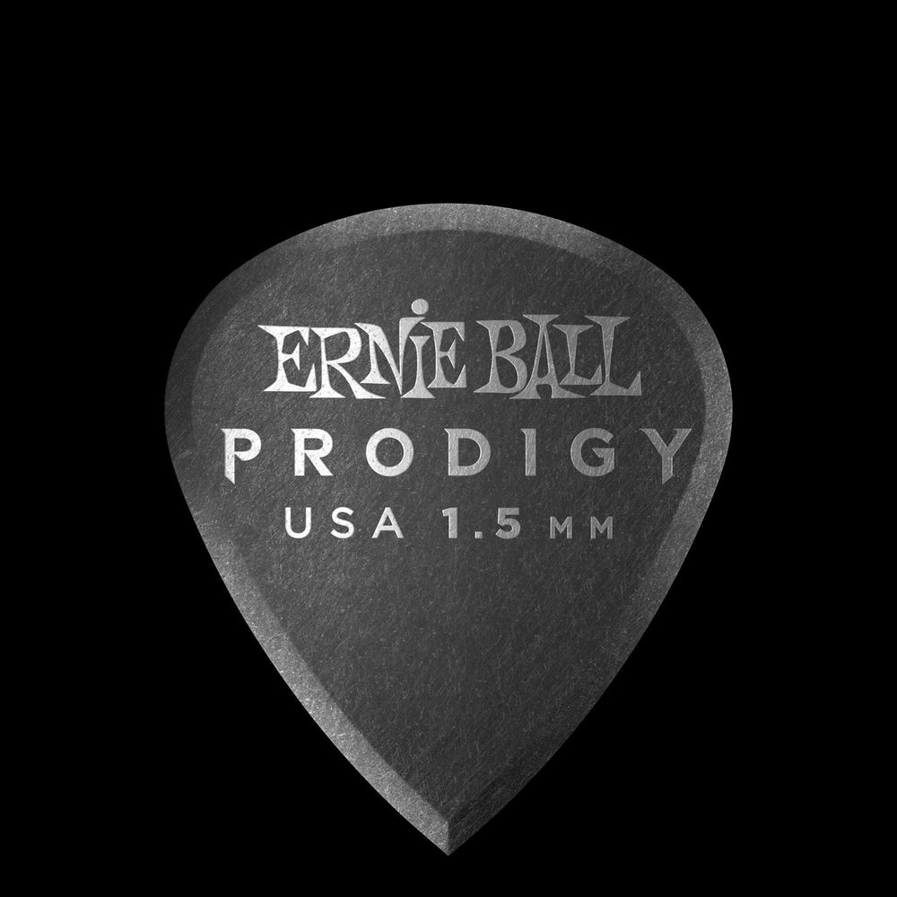 Ernie Ball 1.5 mm Mini Prodigy Picks 6 Pack, Black