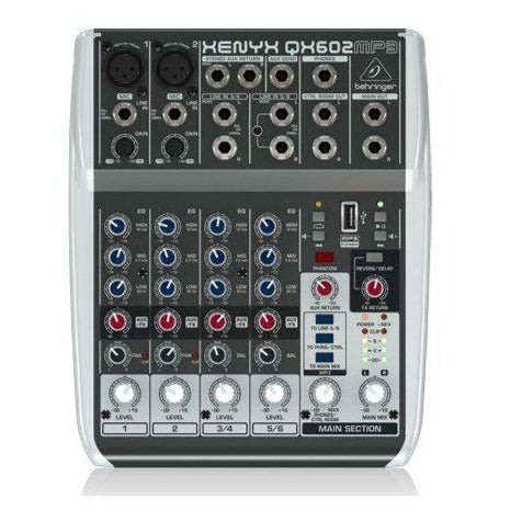 Behringer XENYX QX602MP3 Mixer, BEHRINGER, Haworth Music